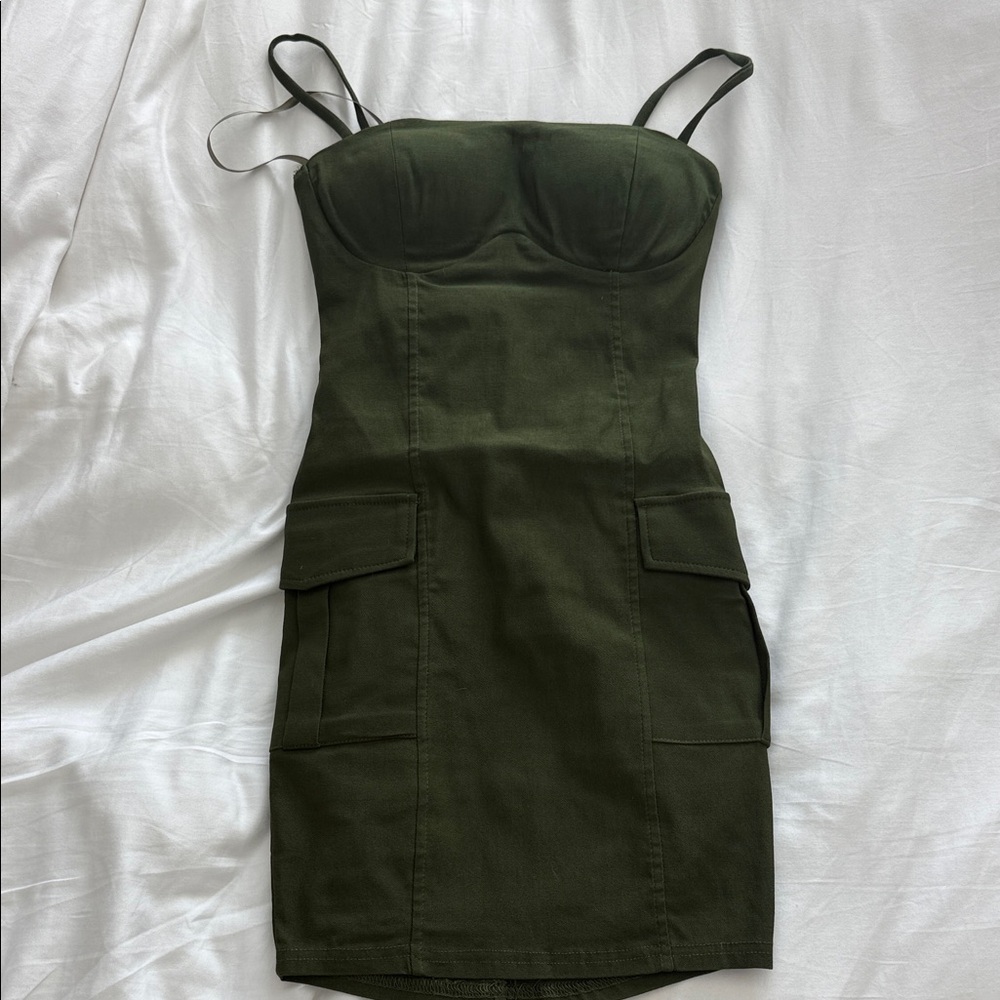 Windsor Dark Green Mini Dress